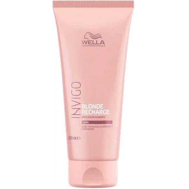 Acondicionador Rubios Fríos Blonde Recharge Cool Wella Invigo 200ml - Imagen 1