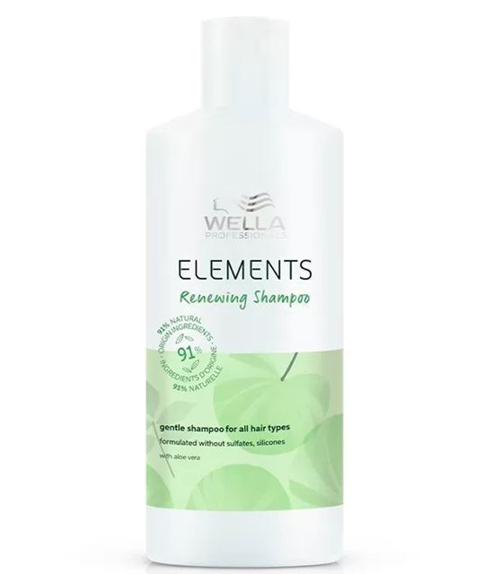 Champú Elements Renewing Shampoo Sin Sulfatos Wella 500ml.