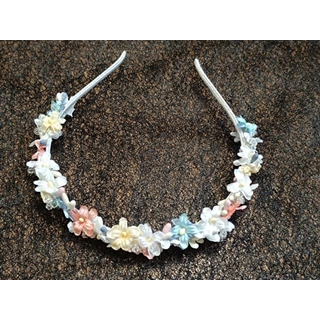 Diadema Cabello Corona Tocado Niña Comunión - Imagen 1