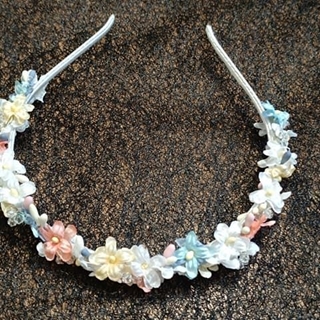 Diadema Cabello Corona Tocado Niña Comunión - Imagen 1