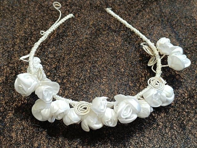 Diadema Cabello Tocado Niña Comunión - Imagen 1