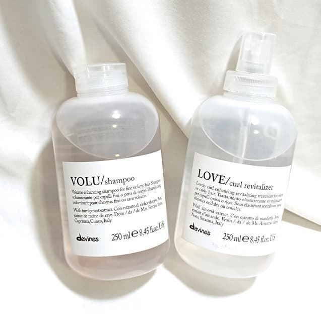 Dúo Champú & Spray Voluminizador Cabello Fino Sin Volumen VOLU ESSENTIAL & LOVE Davines - Imagen 1