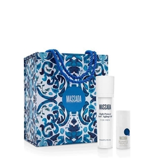 Hombre Facial HIGH POWER ANTI-AGING GEL + Contorno Ojos ADVANCED EYE CONTOUR CARE Massada - Imagen 1