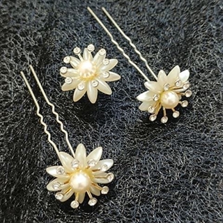 Horquillas Adorno Cabello de Novias Invitadas y Niñas - Imagen 1