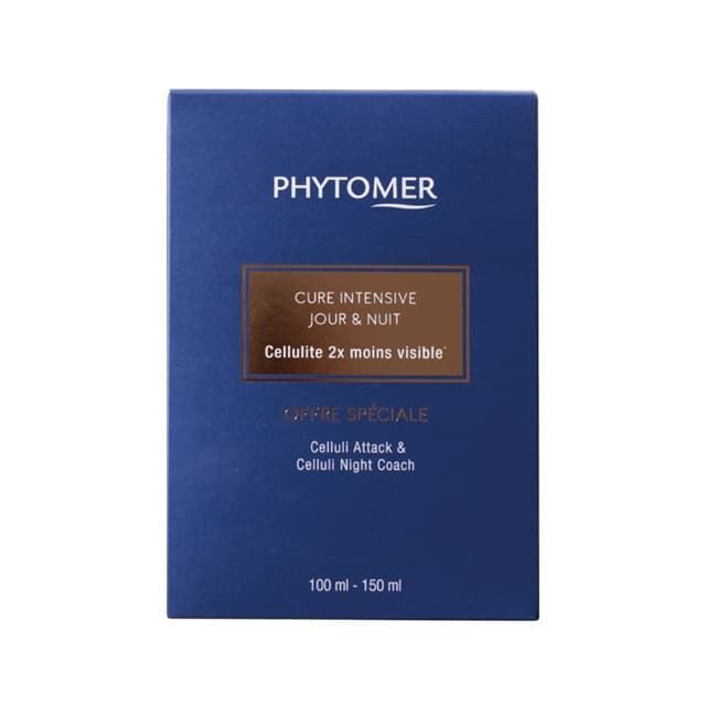 Pack Dúo Celulitis CELLULI ATTACK Zonas Rebeldes + CELLULI NIGHT COACH Mascarilla Nocturna Phytomer - Imagen 1