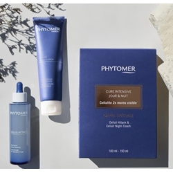 Pack Dúo Reductor Anticelulítico CELLULI ATTACK Zonas Rebeldes + CELLULI NIGHT COACH Anti-celulítica Nocturna Phytomer - Imagen 1