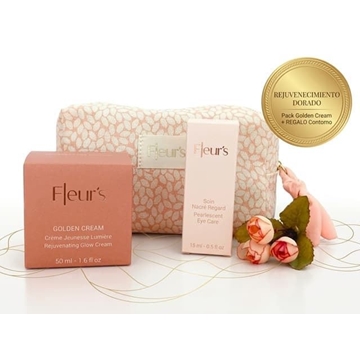 Pack Rejuvenecedor de Lujo "Juventud Dorada" Crema Golden Cream + REGALO Contorno de Ojos Iluminador Fleur's - Imagen 1