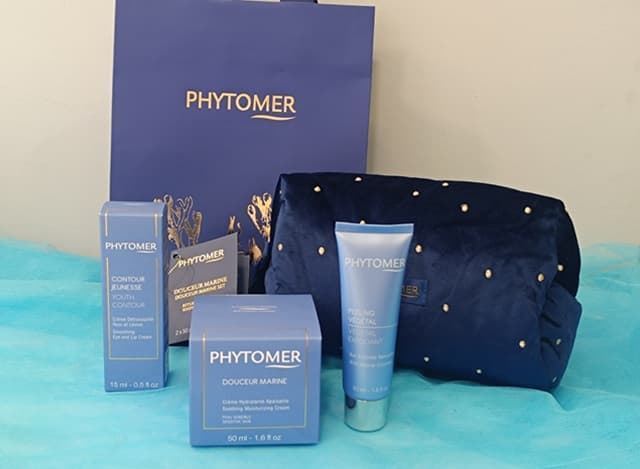 Ritual Calmante Piel Sensible Douceur Marine + Contorno Ojos + Peeling Vegetal Phytomer - Imagen 1