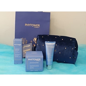 Ritual Calmante Piel Sensible Douceur Marine + Contorno Ojos + Peeling Vegetal Phytomer - Imagen 1