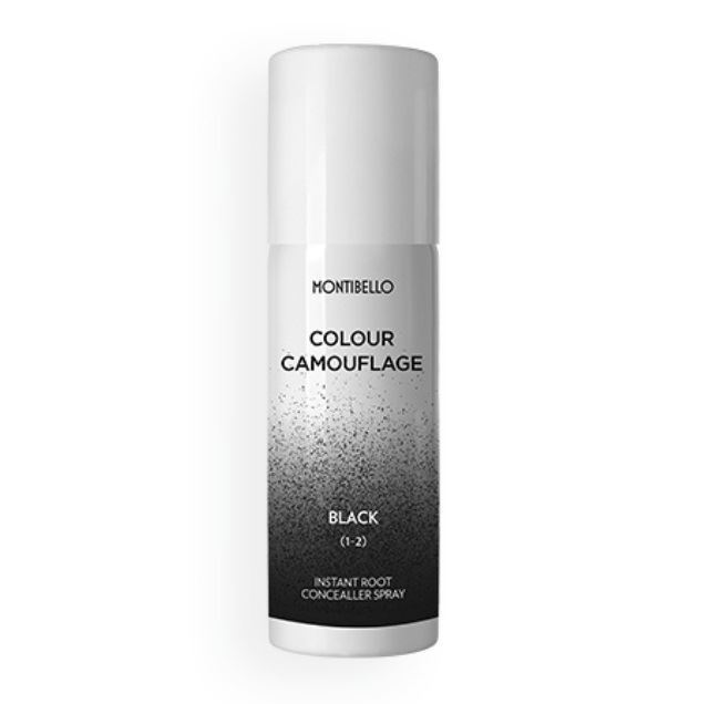 Spray Corrector de Raíces Instantáneo Colour Camouflage Black ( 1-2) Montibello - Imagen 1
