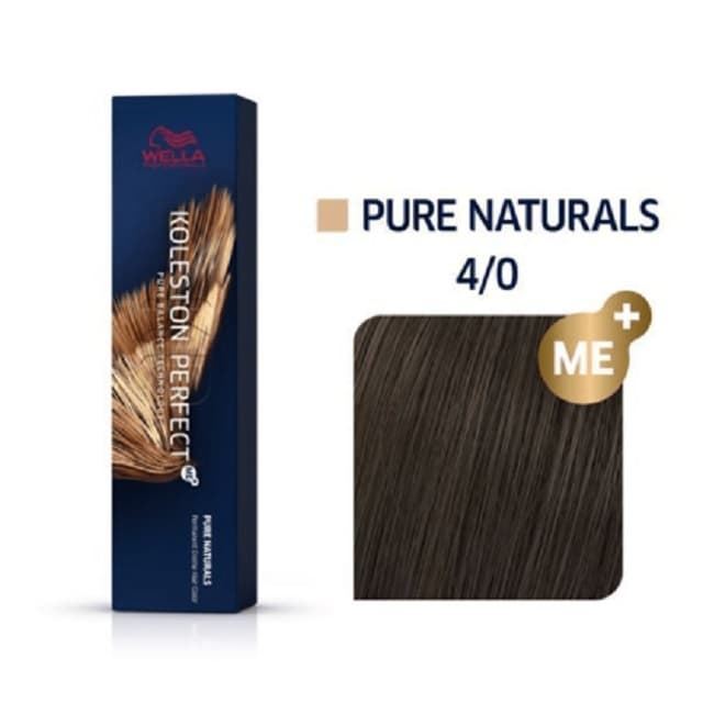 Tinte Castaño Medio Natural 4,0 Koleston Perfect Pure Naturals Wella - Imagen 1