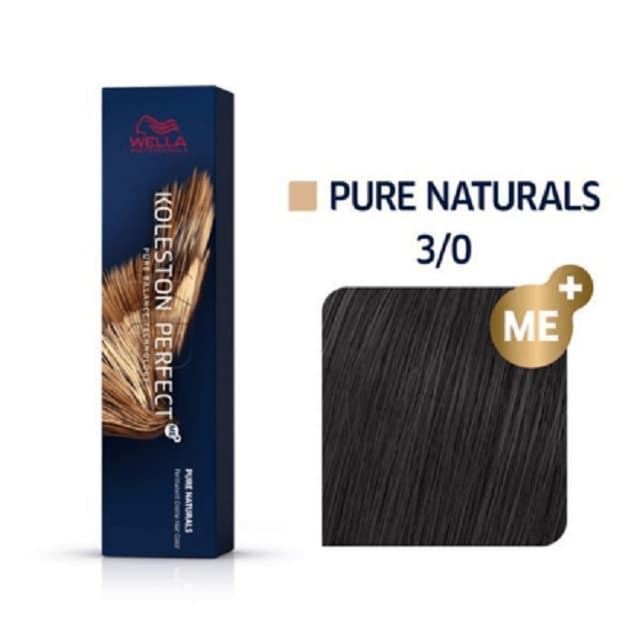 Tinte Castaño Oscuro 3,0 Koleston Perfect Pure Naturals Wella - Imagen 1