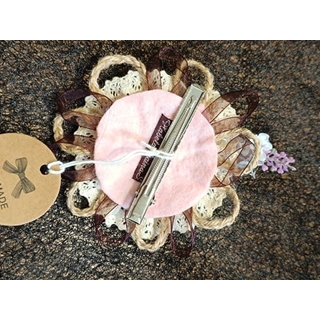 Tocado Tela Hecho a Mano - Imagen 2